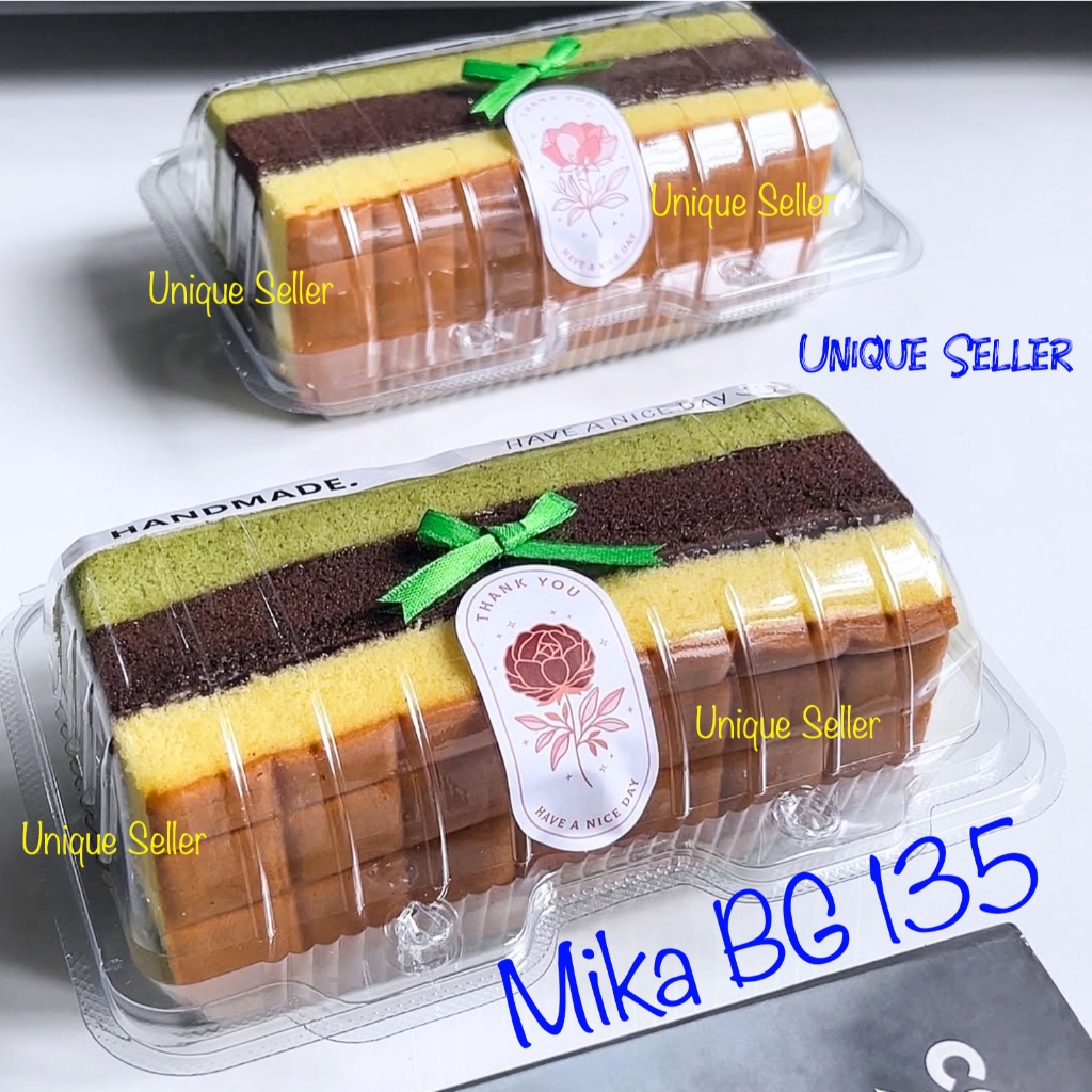 [isi10] Mika BG 135 Uk 17x10x6.5 cm Mika Bolu Gulung 17 cm 15 cm Rolltart Roll Tart Cake 15cm 17cm