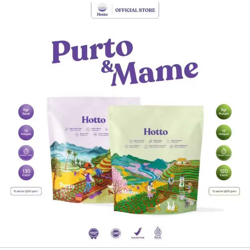 

Hotto Mame | Hotto Purto | Multigrain Protein | BPOM ORI | Superfood