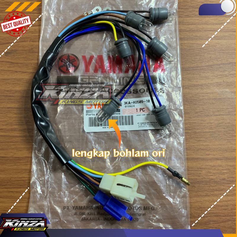 SOKET KABEL SPEEDOMETER SPIDOMETER LENGKAP BOHLAM ORI RXKING RX KING NEW ORIGINAL