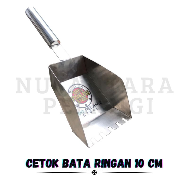 Cetok Bata Ringan Stainless / Alat cetok Bata ringan