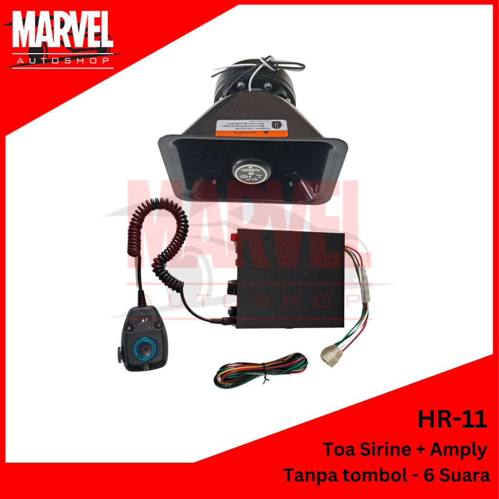 TOA SIRINE AMPLY SET / TOA AMPLY TANPA TOMBOL / SIRINE POLISI PATWAL AMBULANCE