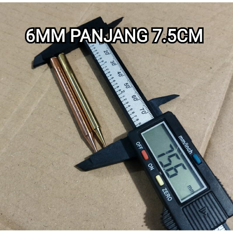 MATA SOLDER 6MM TEMBAGA KUNINGA UJUNG SOLDER ASLI