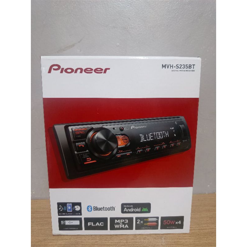 Head Unit Singledin Pioneer MVH S 235 BT - Bluetooth Singledin Pioneer