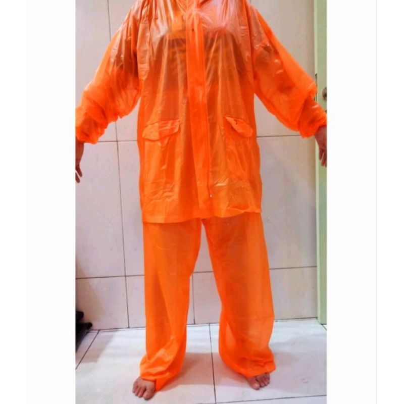 Jas Hujan Poncho Celana Elmondo Dewasa Ponco Lengan panjang