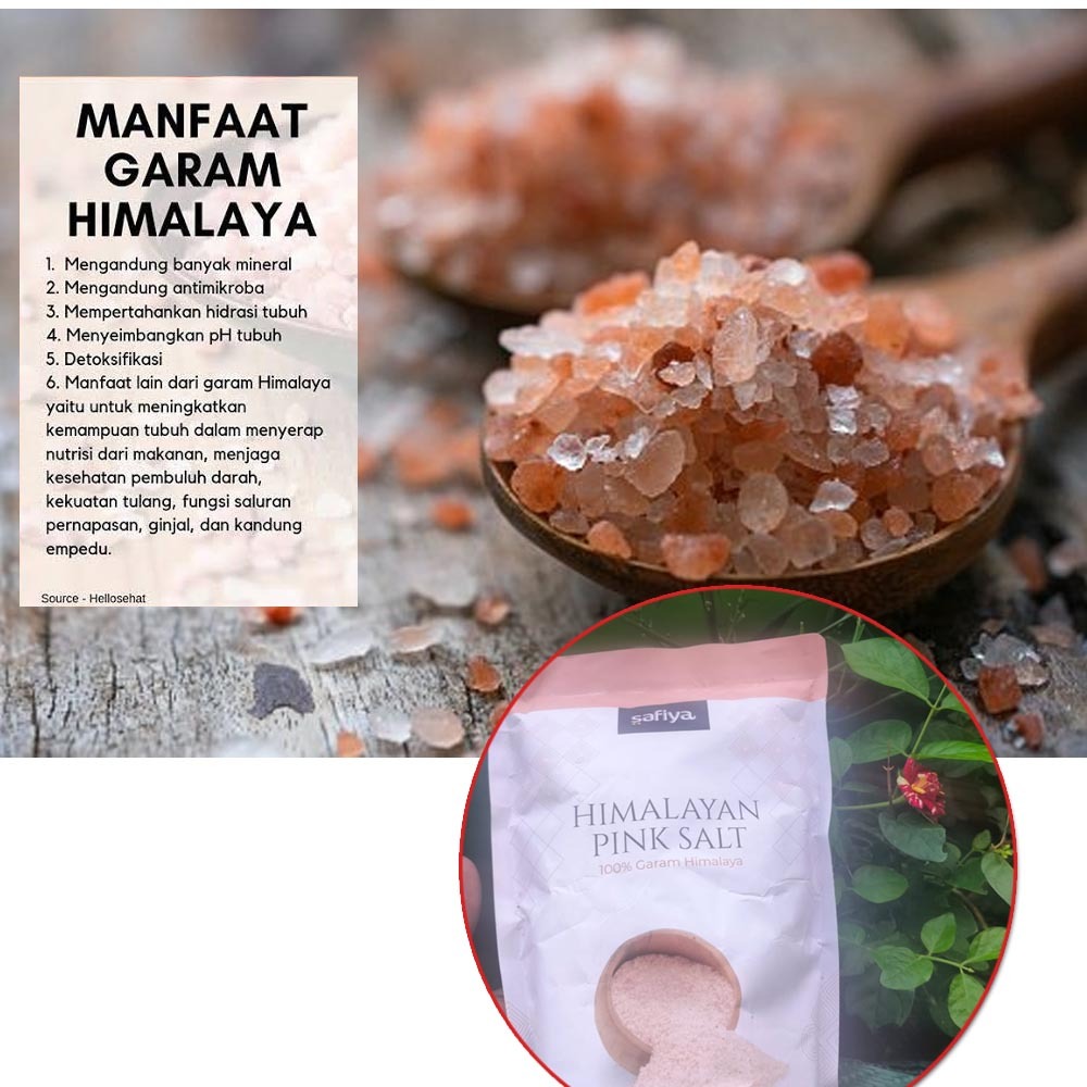 

SAFIYA Garam Himalaya 500gram | SAFIYA Uyah Himalaya 500 Gram | SAFIYA Garam Himalaya 500 gram
