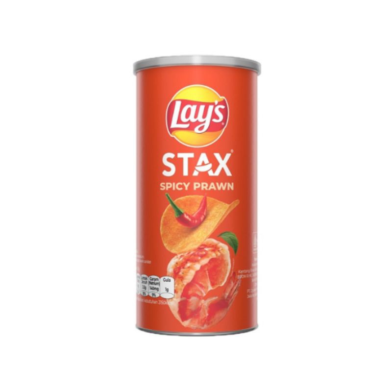 

Lay's Stax keripik kentang Rasa Udang Pedas 70 gram