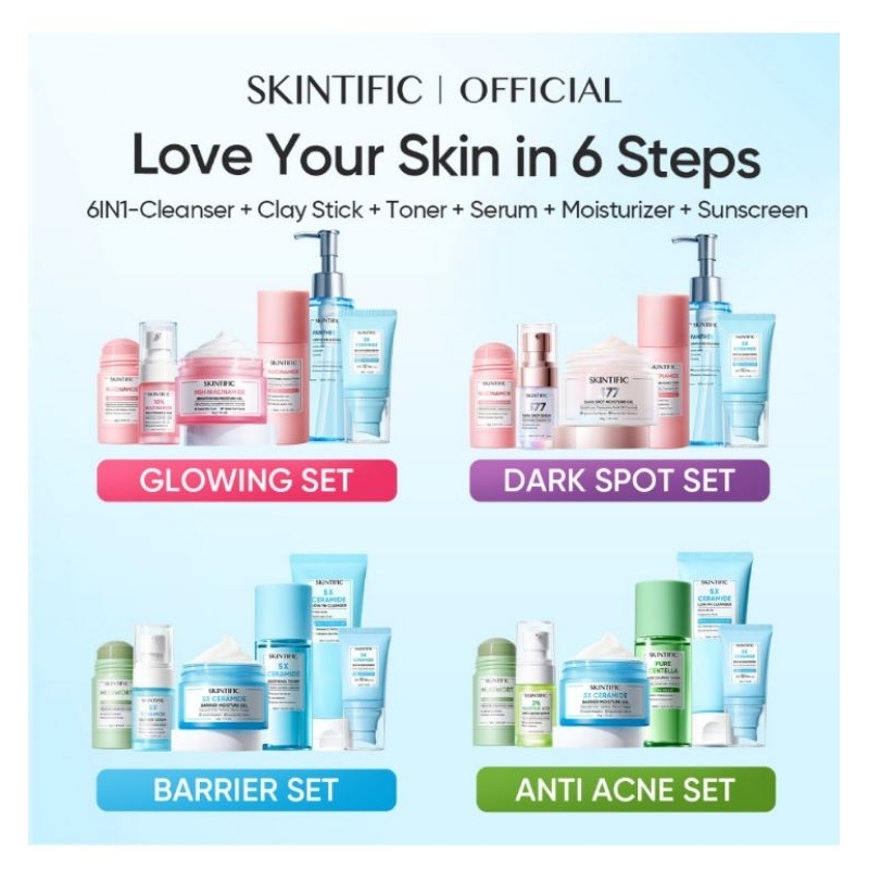 SKINTIFIC-6pcs Paket-Skincare Set |