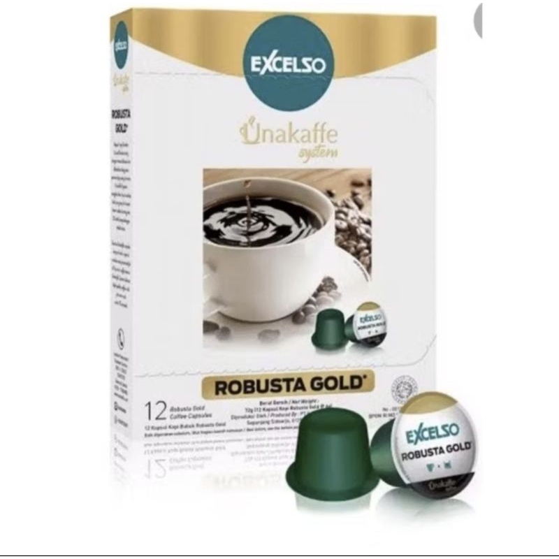 

Excelso Unakaffee Robusta Gold Coffee Capsule 12pcs