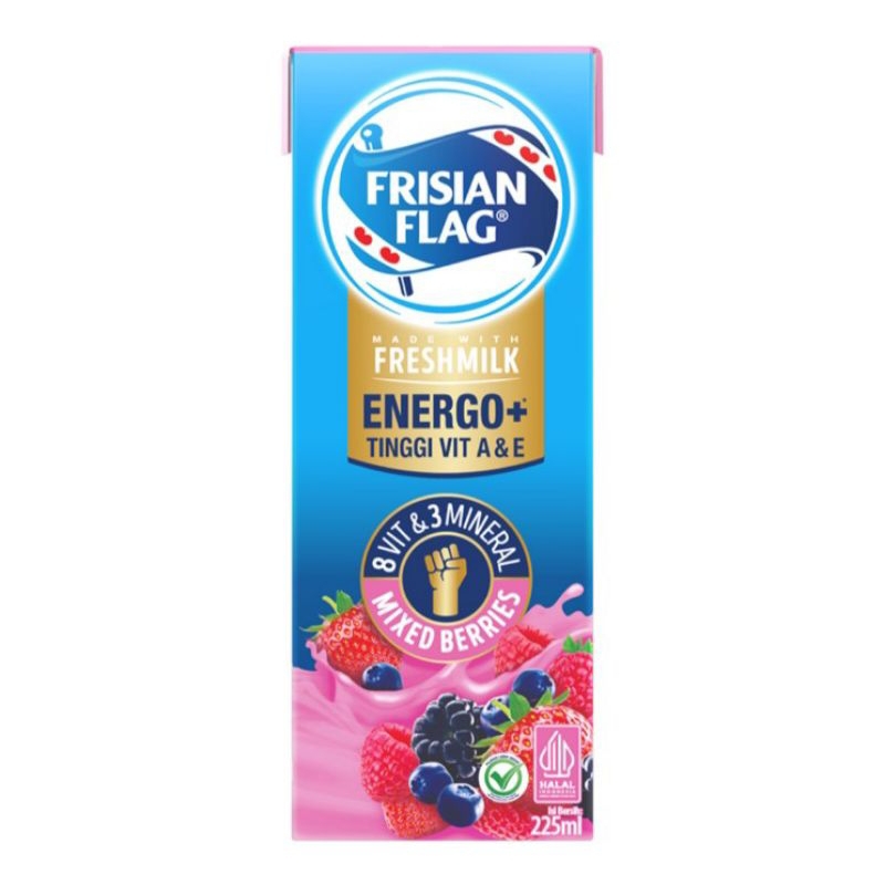 

Frisian Flag Energo+ Susu Segar Rasa Mixed Berries 225 ml