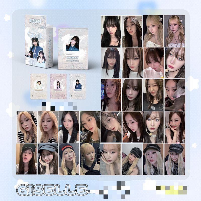 [TS] GISELLE SILVER AESPA HOLOGRAM PHOTOCARD LOMO CARD PHOTO CARD KPOP LOMOCARD KPOPERS PHOTOCARD