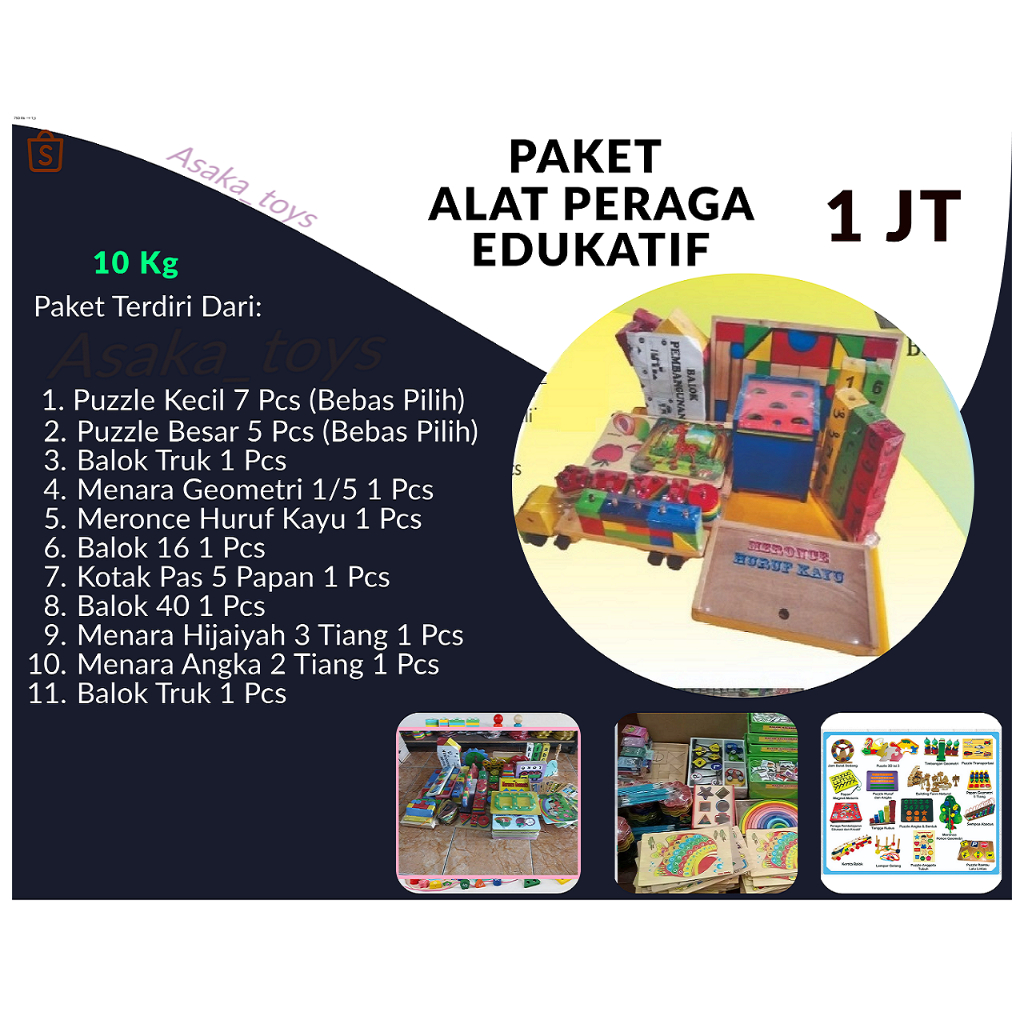 MAINAN ANAK APE - Grosir Paket Alat Peraga Edukatif / APe Paud & Tk ( asaka-toys )