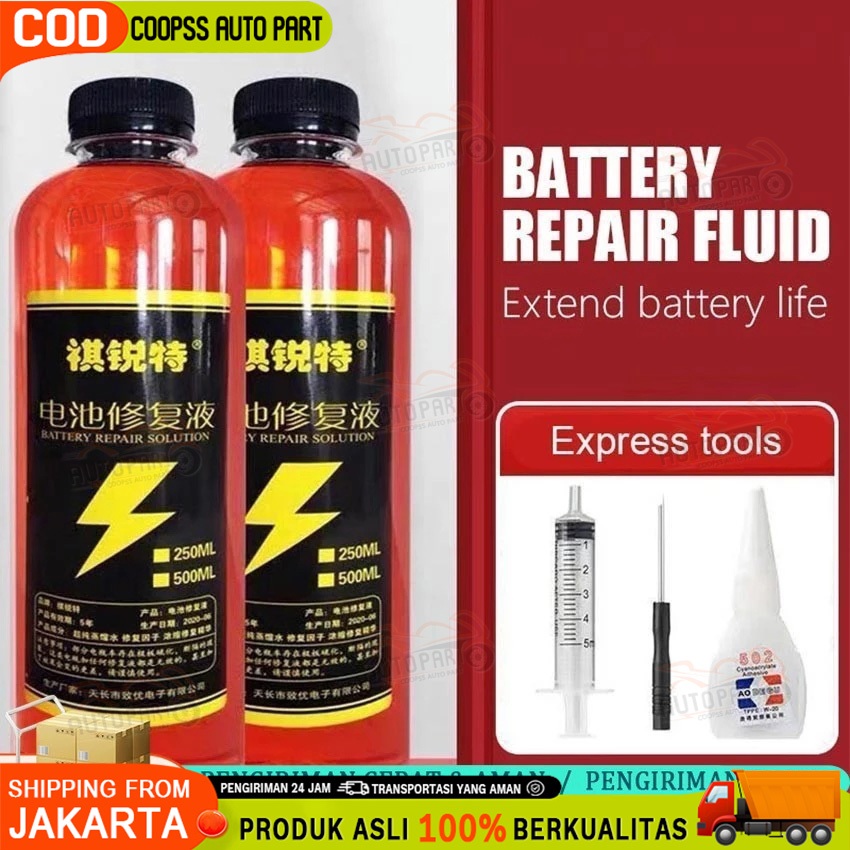 (Berikan alat) solusi perbaikan baterai cairan baterai solusi air elektrolit air untuk aki kendaraan