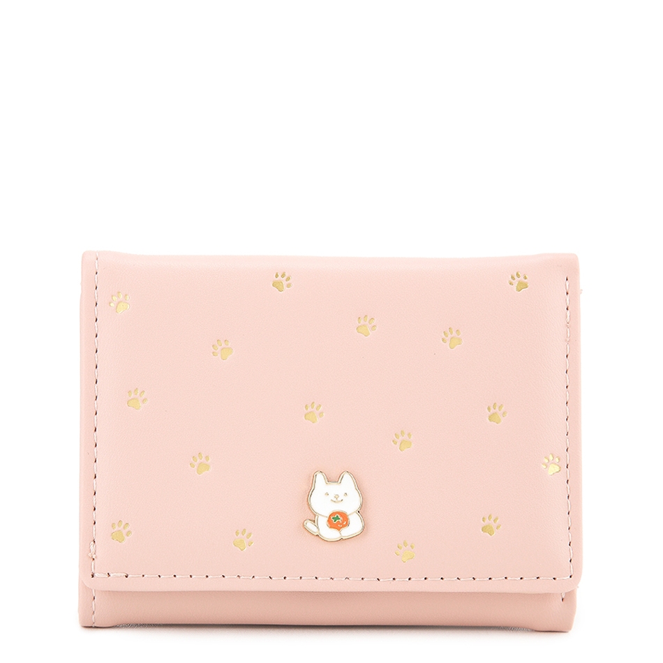 Urban State - Dompet Lipat Wanita Pawprints Wallet Clutch - Pink
