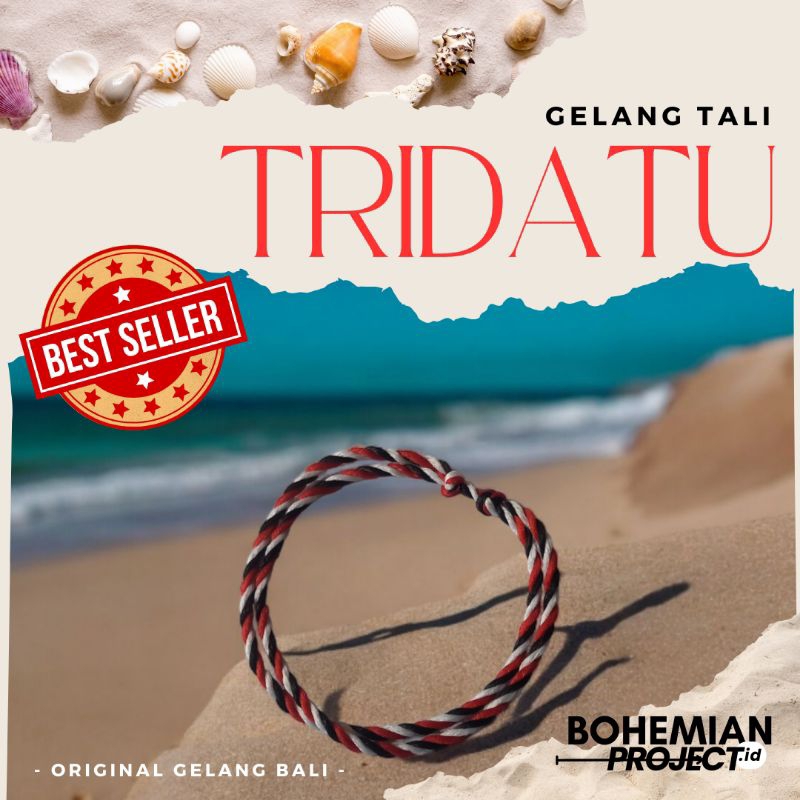 GELANG TRIDATU POLOS | GELANG BALI TRIDATU BALI | GELANG UNISEX | GROSIR GELANG MURAH | GELANG PREMI