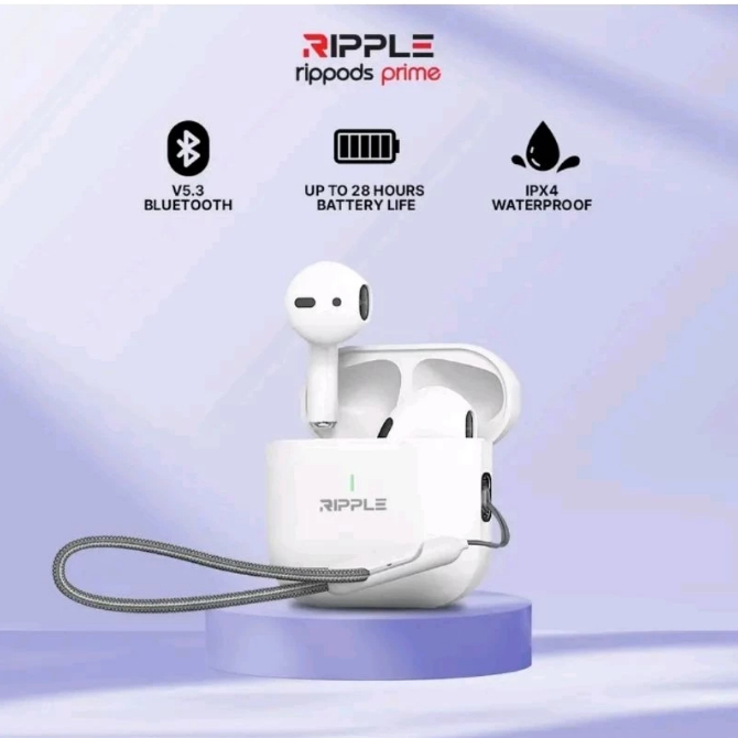 Ripple rippods prime tws earphone headset bluetooth
