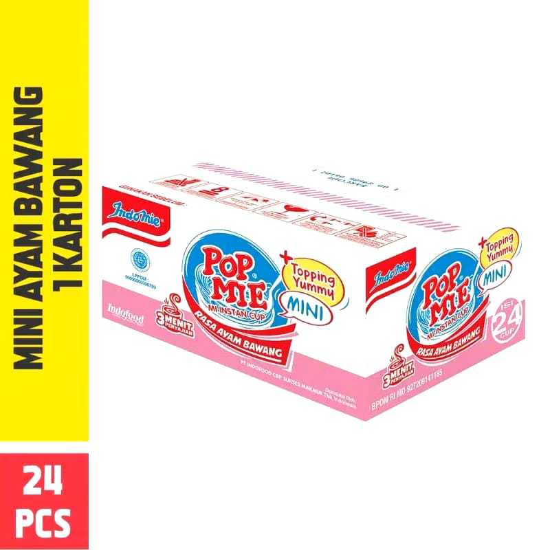 

POP MIE MINI AYAM BAWANG 1 DUS ISI 24PCS