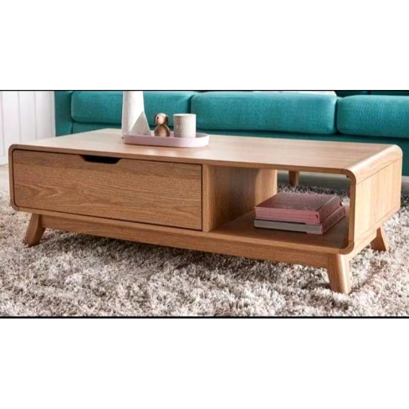 Meja tamu retro minimalis meja tamu kayu jati meja retro