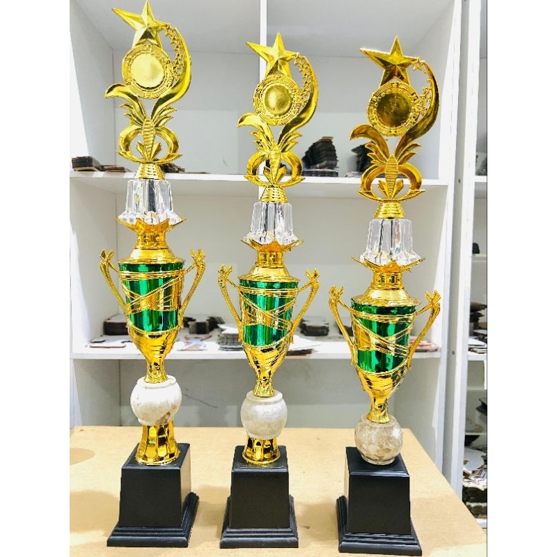 PIALA 1 Set Cup Besar Bola Marmer Piala Tinggi 63 - 70 cm Piala SATU SET -+70CM