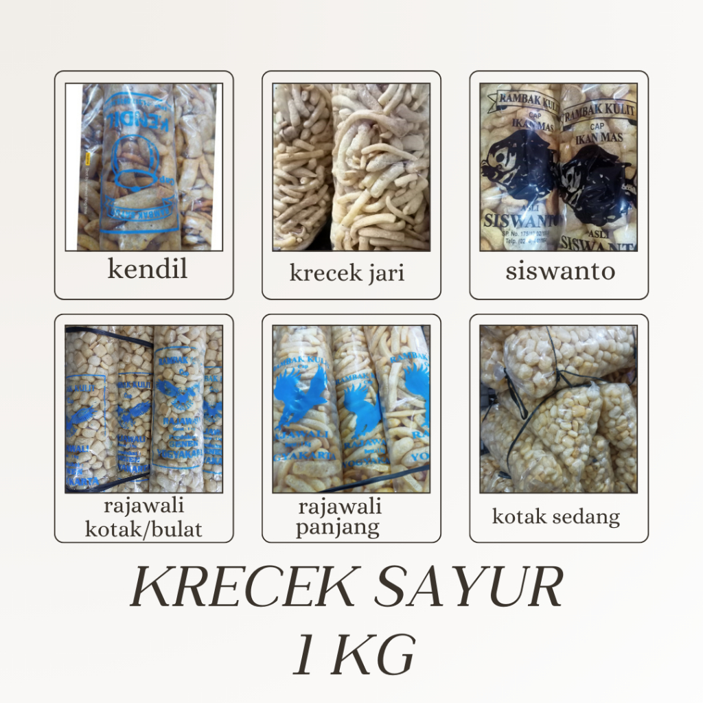 

Krecek Rambak Sayur Kulit Sapi Variasi Berat 1 kg Terlaris Sudah Matang Tinggal masak