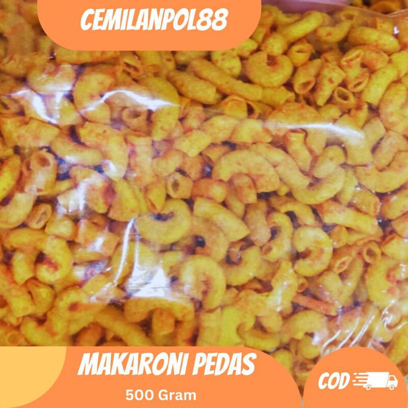 

MAKARONI PIPA PEDAS 500 GRAM | CEMILAN PEDAS DAN RENYAH | CEMILANPOL88