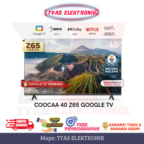 COOCAA 40 inch GOOGLE TV-2K LED-TV-GOOGLE TV-DIGITAL (COOCAA 40Z65)