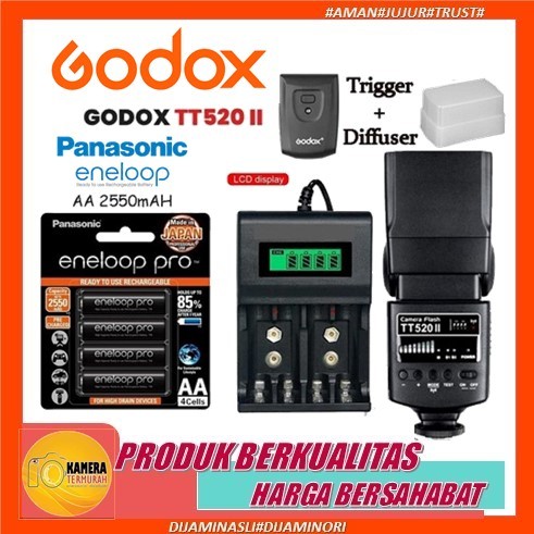 Godox TT520 II Camera Flash Universal+ Flash Trigger