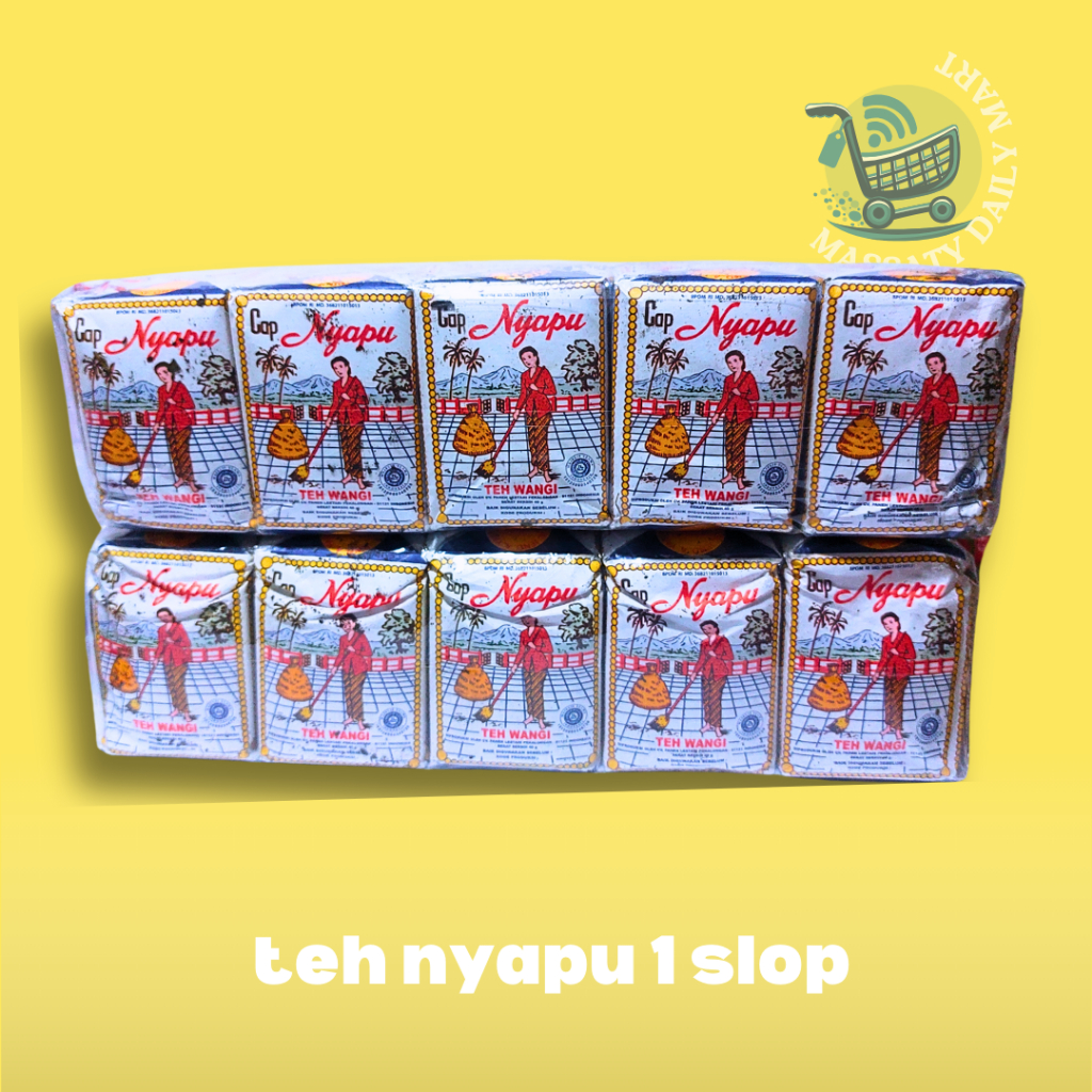 

TEH CAP NYAPU VIRAL 1 SLOP = 10 PCS PEKALONGAN KHAS SOLO 40GR