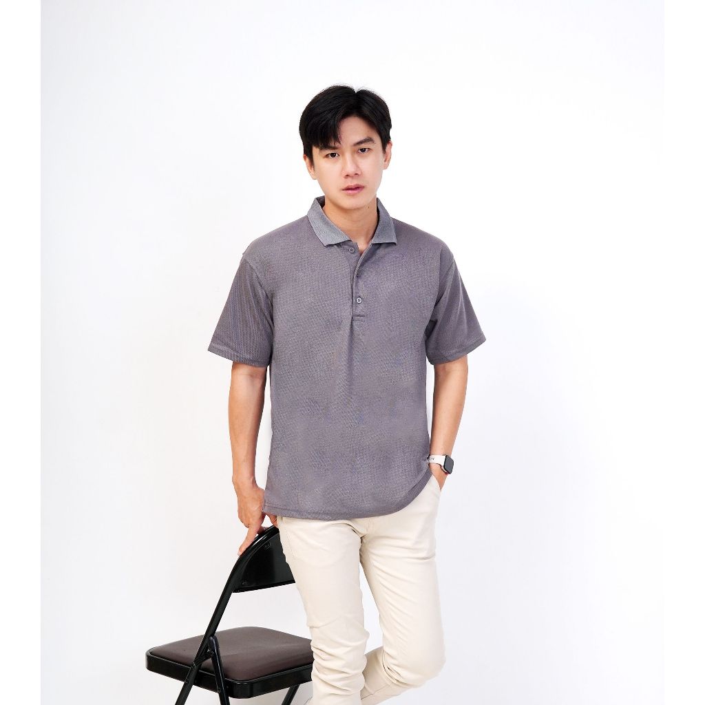 kaos polo / polo polos / kaos polo polos abu tua / KAOS KERAH ABU TUA / KAOS KERAH ABU ABU LENGAN PE