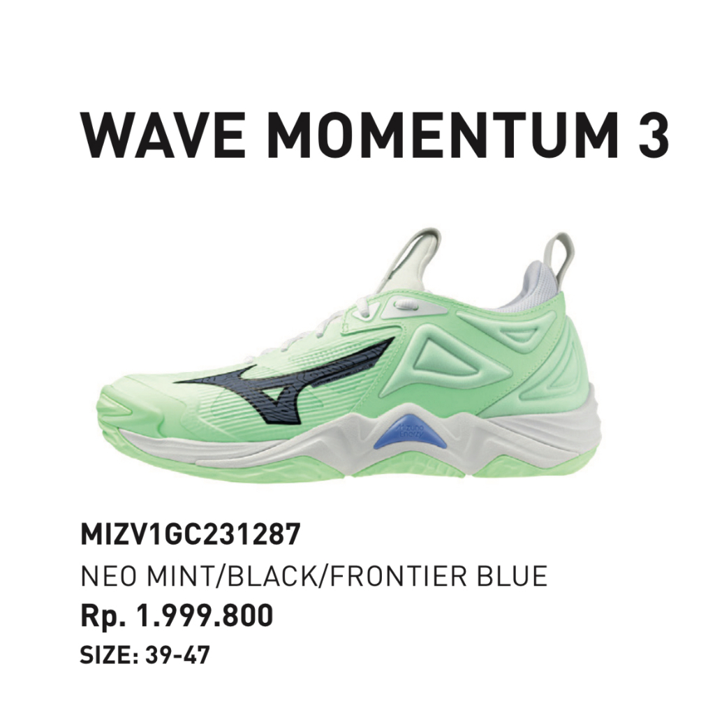 Sepatu VOLI MIZUNO WAVE MOMENTUM 3 LOW Original