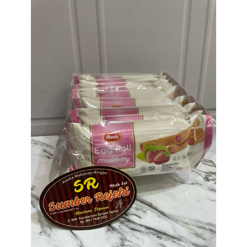 

EGG ROLL STRAWBERRY & EGG ROLL CHOCOLATE isi 10pcs