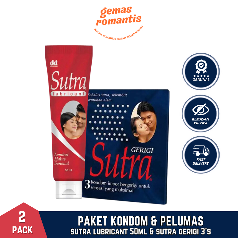 Kondom Sutra Gerigi 3 Pcs & Sutra Lubricant Gel 50ml