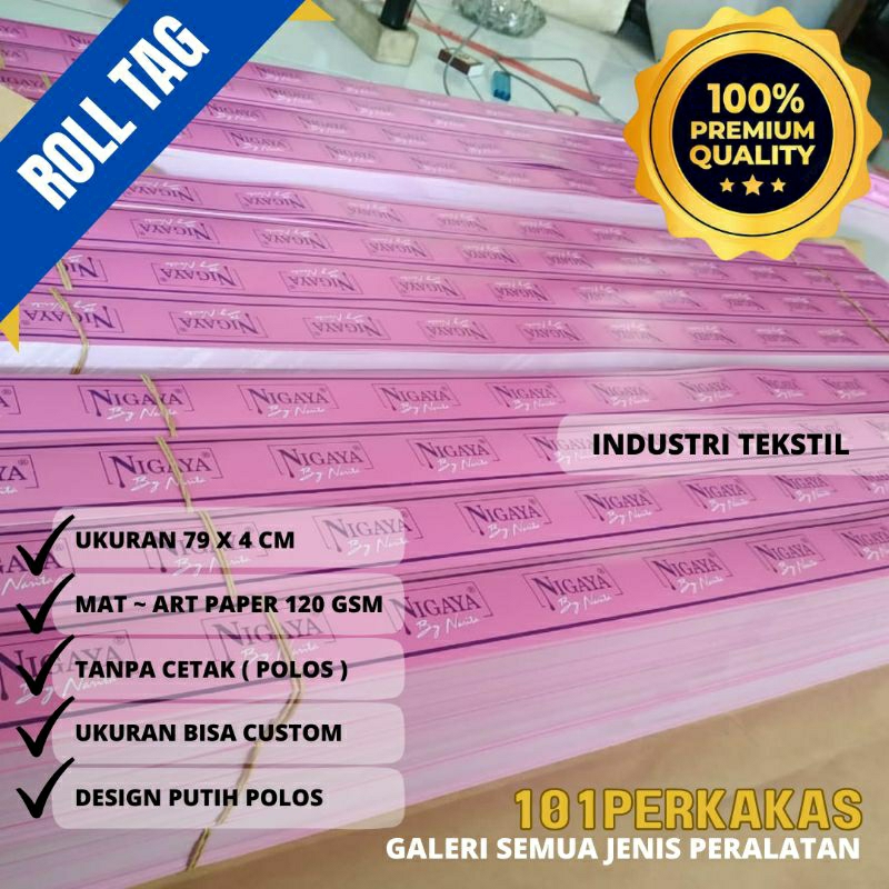 [ Harga Untuk 10.000 pcs ]  ban kain PUTIH POLOS / band kain / pita kain PUTIH POLOS / paperband PUT