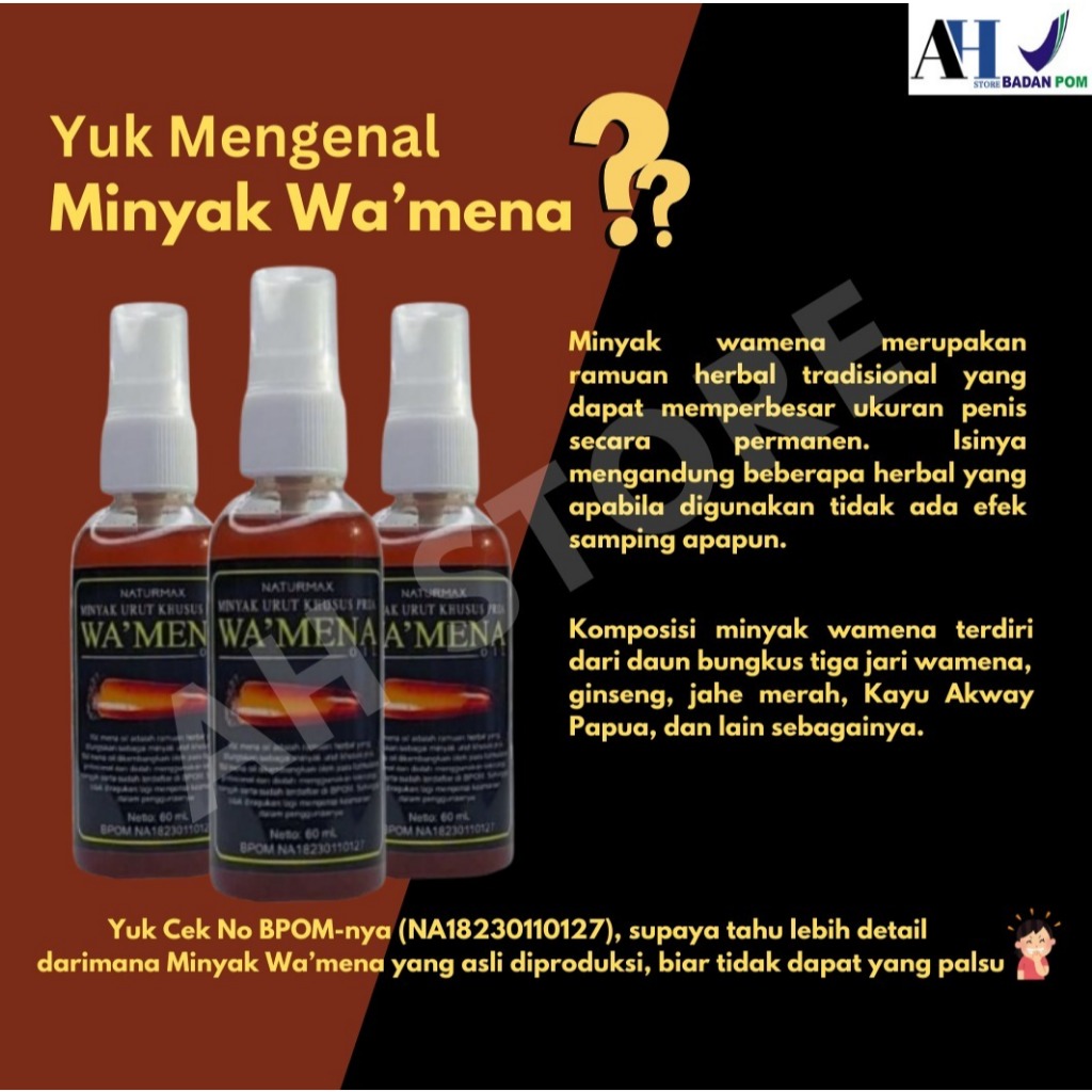 MINYAK WAMENA | MINYAK DAUN 3 JARI WAMENA