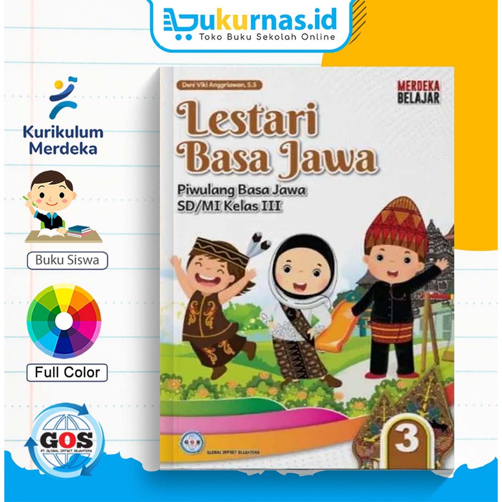 Buku Lestari Basa Jawa – Buku Pembelajaran Bahasa Jawa SD/MI Kelas 3 Kurikulum Merdeka - GOS