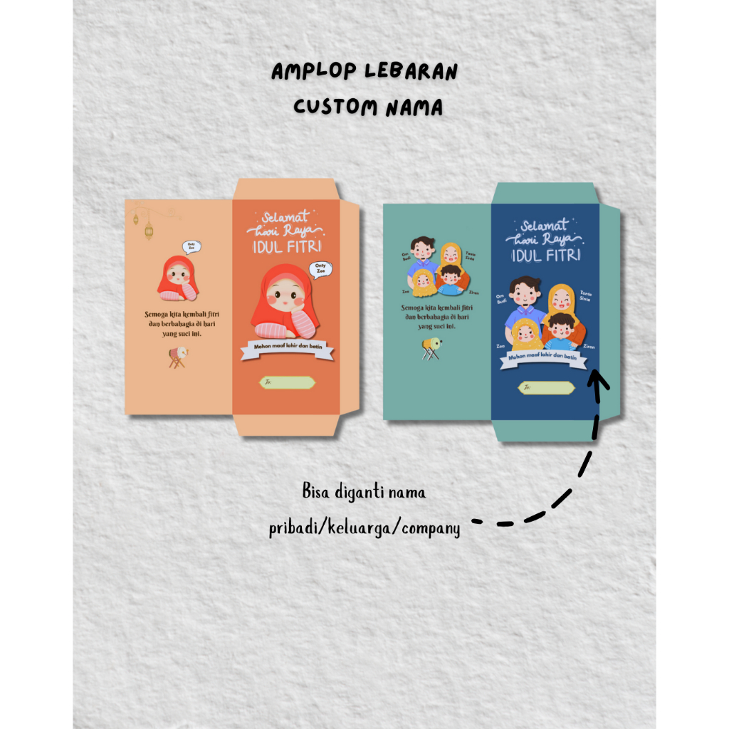 

Amplop Lebaran Custom Nama