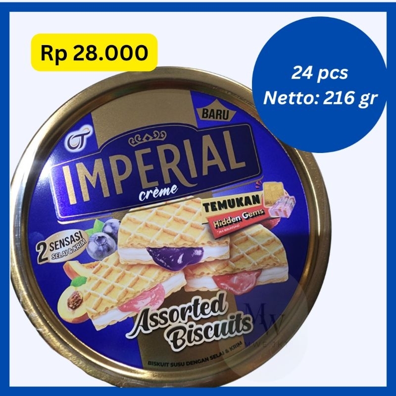 

Biskuit Assorted Imperial Creme Kaleng | Hampers Lebaran, Hampers Natal, Hampers Idul Adha, Hampers Imlek