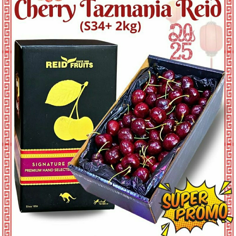 

cherry tasmania reid 34+ 2kg dus