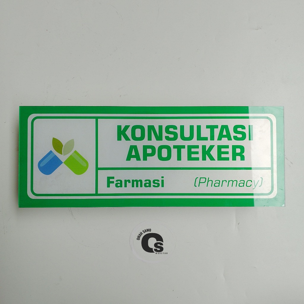 

Akrilik Konsultasi Apoteker - Farmasi - Apotek