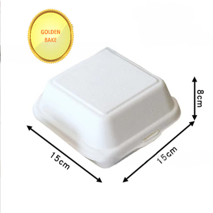 GBake 10pcs PUTIH burger box bento box kotak box kue bento cake