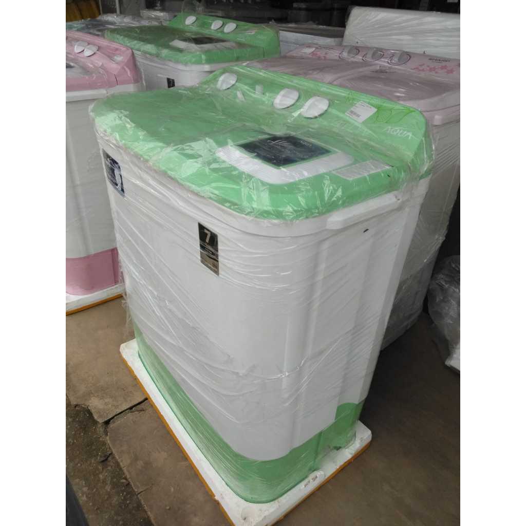 MESIN CUCI AQUA 7 KG MANUAL WARNA HIJAU QW761XTGR