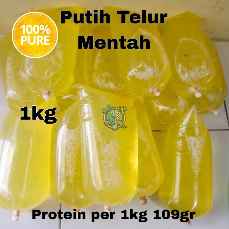 

Putih Telur / Telor Mentah 1kg Sumber Protein Tinggi, Rendah Kalori, Rendah Kolesterol, Untuk Diet, gym, fitness, dll