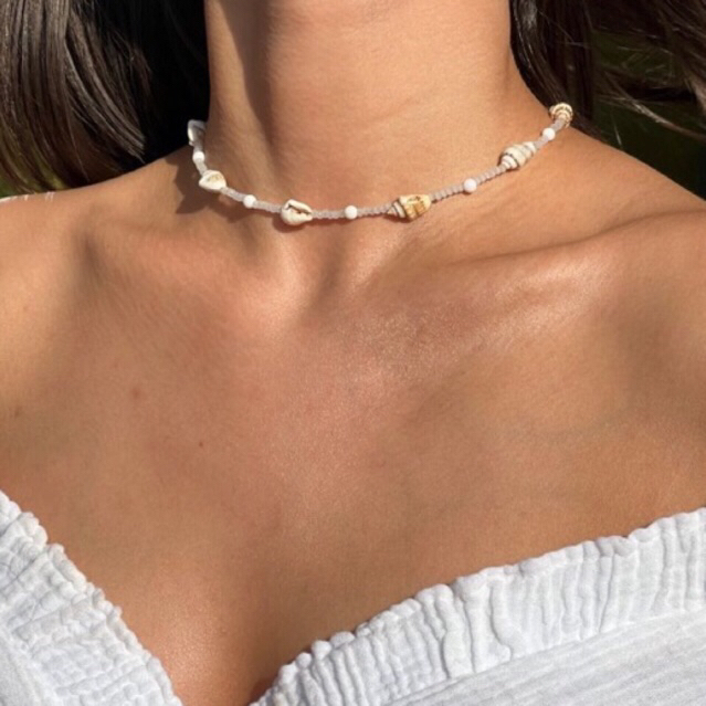 Kalung Choker Wanita Lucu | Kalung Aesthetic OOTD Pantai