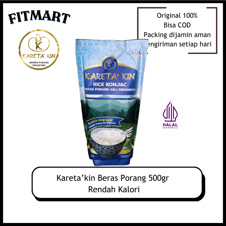 

Kareta Kin Beras/Nasi Porang Instan/Praktis 500gr (23 kkal) - Shirataki Konjac Haditaki