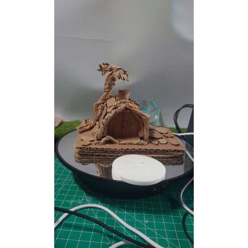 kerajinan miniatur rumah dari kardus / prakarya rumah kardus