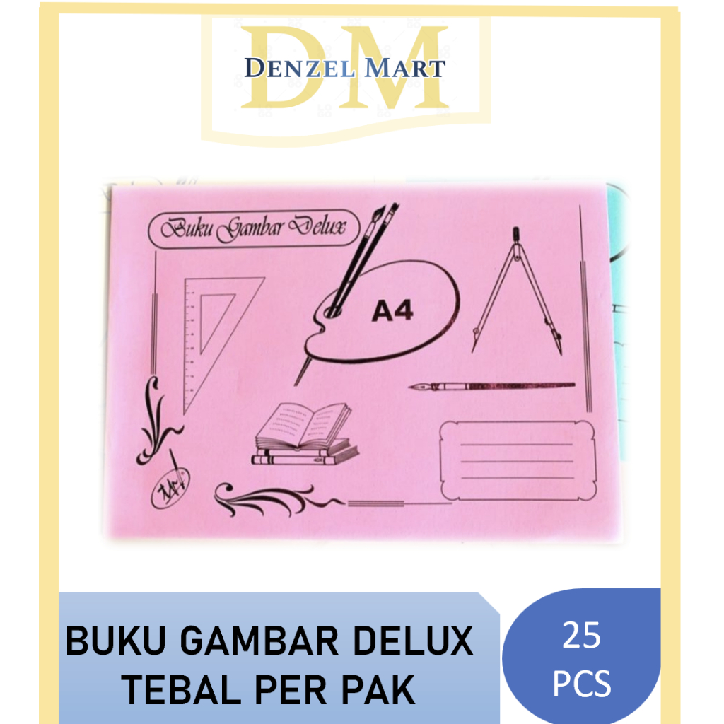 

Buku Gambar A4 delux Tebal PER PAK isi 25pcs