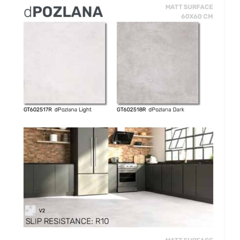 dPozlana roman granit 60x60 matt surface