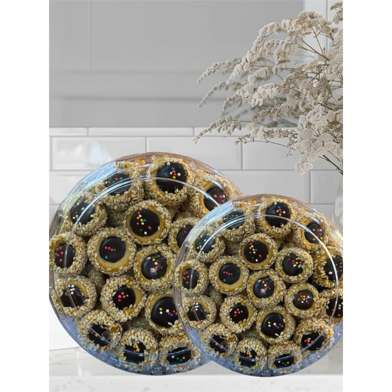 

Snackkings Kue kering Kue Sarang burung Cokelat premium toples Kemasan 500grm