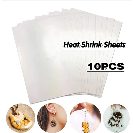

Termurah paper A4 heat shrink 20x27 cm DIY Heat plastic sheet creative SEMI transparant shrink