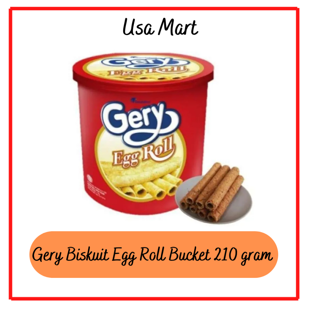 

Gery Egg Roll Biscuit 210 gram / Biskuit Kaleng / Biskuit Lebaran