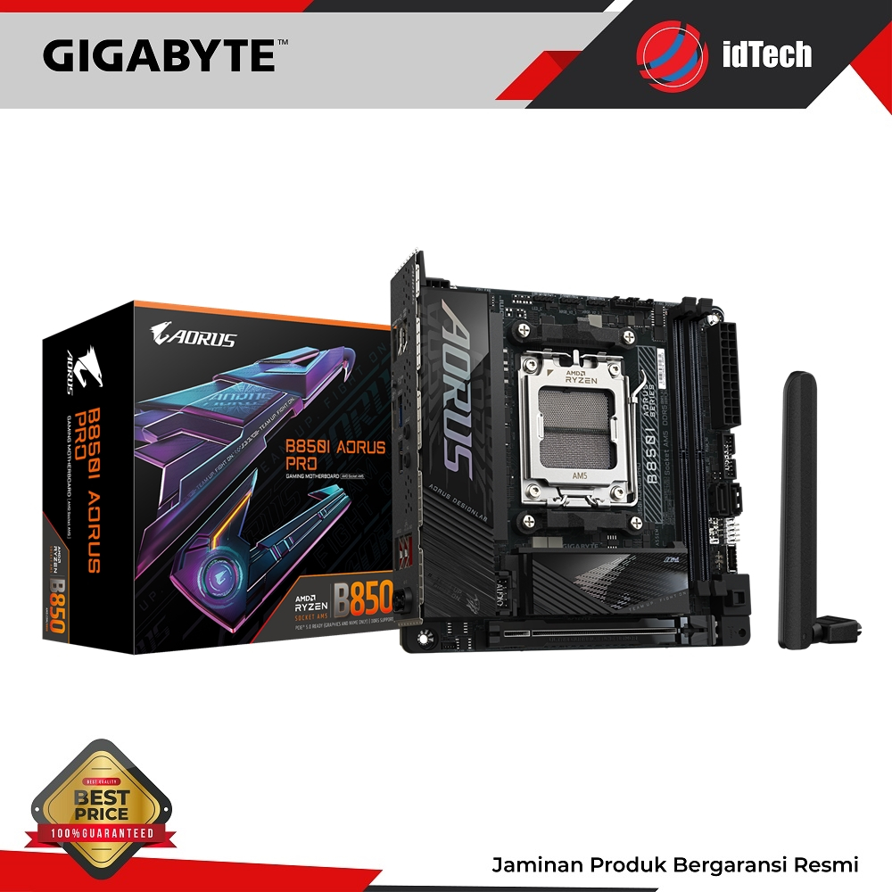 Gigabyte Motherboard AMD B850I Aorus Pro Socket AM5 2 x DDR5 Mini-ITX